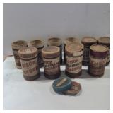 10 empty Edison rolls