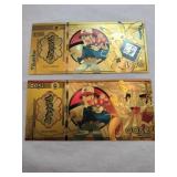 Novelty Pokemon  gold foil Bank notes