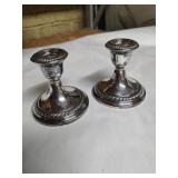 Gorham sterling silver candlestick holders #667,
