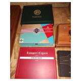 Lot of five cigar boxes: Plasencia, Avo, Lampert,