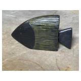 12' x 8' wooden fish sculpture
