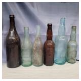 6 Marion and Chicago glass bottles