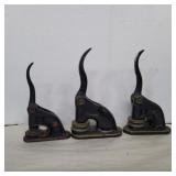 3 Cast iron notary seal presses Logansport land