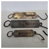3 brass fish scales PS&W co, Morton & Bremner and