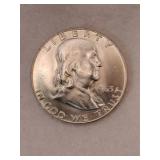 1963 Franklin half dollar