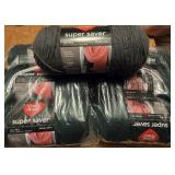 6 new 7oz skeins of red heart yarn. 6 are hunter
