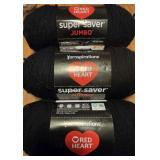 3 new jumbo 14oz skeins of red heart #530 orchid