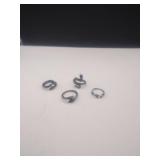 Four Different Rings 3 Are Snake Themed1 Is A