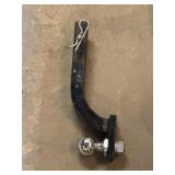 2' trailer hitch ball mount w/ trailer ball &