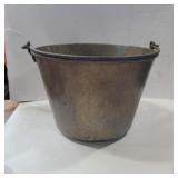 Brass bucket 9in tall 13in diameter