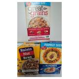 3 Boxes Cereal Family Size Honey Bunches Of Oats,
