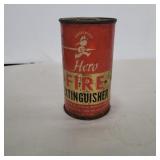 Hero fire extinguisher can 5in tall