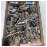 Assorted vacuum tubes various sizes and brands