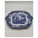 Spode blue Italian cake plate
