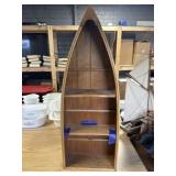 33' wooden boat bookshelf