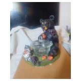 Bear and Raccoon Candy Dish with Lid