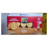 2- 20ct boxes of ritz peanut butter crackers