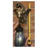 16in long hanging baby dragon solar wall light