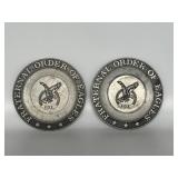 Fraternal order of Eagle commemorative plates 6'