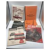 Old hot rod magazines, Ford automotive literature