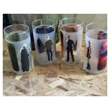 Set of 4 2008 Burger King Star Trek tumblers