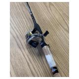 Zebco 33 spin cast reel and fishing rod combo