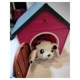 Little live pet dog and dog house