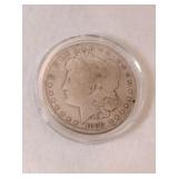 1890 silver Morgan dollar