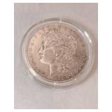 1890 silver Morgan dollar