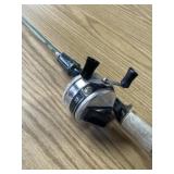 Zebco 33 spin cast reel and fishing rod