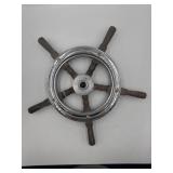 10' center vintage ship's steering wheel 15'