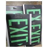 4 Exit Sign Plates