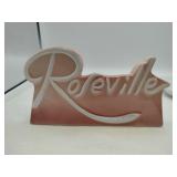 Modern Roseville plack