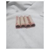 4 Old Bank Rolls Wheat Pennies Different Years