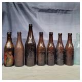 8 Indianapolis brewing Co glass bottles