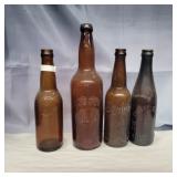 4 glass bottles finaly toledo oh, holster,