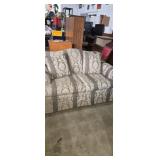 Re-upholstered floral pattern love seat unbranded