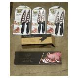New kitchen items copper knives, pampered chef,