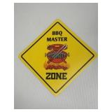 12x12" BBQ Master metal sign