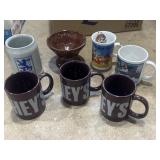 Hershey and other collector coffee mugs, Hershey