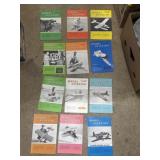 12 vintage copies of Model Aviation magazine,