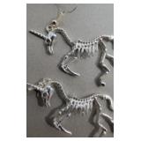 New Jewelry Skeleton Unicorn Earrings