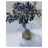 Handcrafted wire wound Lapis Lazuli tree
