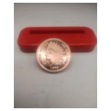 1 Ounce Of .999 Fine Copper RoundIndian Head