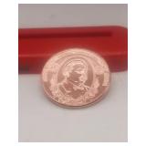 1 Ounce Of .999 Fine Copper RoundTeddy