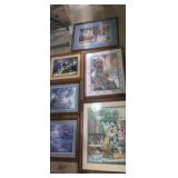 Framed decorative wall art