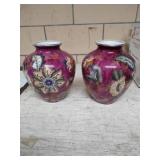 Pair of Chinese hand-painted ginger jars