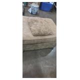 Ottoman with matching cushion