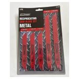 5 pc Reciprocating metal saw blades