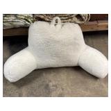 Room Essentials faux shearling bed rest pillow